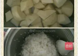 Potato braised rice recipe illustration 1