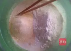 Corn flour brown sugar cake.Illustration of how to make it 4