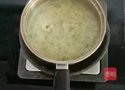 Illustration of how to make celery and pork liver porridge (baby food supplement) 10