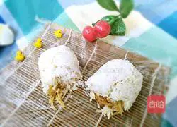 Illustration of how to make rice balls 1
