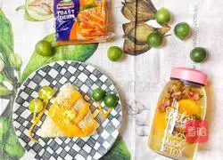 Illustration of how to make millet cheese rice balls 7