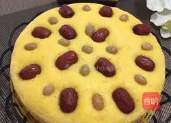 Illustration of how to make milk-flavored cornmeal cake 16