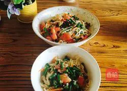 Illustration of how to make cold noodles 8