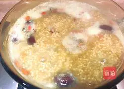 Illustration of how to make millet porridge 8