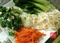 Fried rice noodles Illustration of how to make powder 1