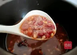 Red bean and peanut oatmeal porridge recipe 10