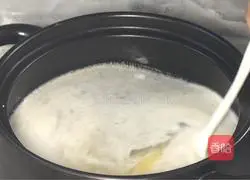 Illustration of how to make chrysanthemum chrysanthemum minced meat and millet porridge 4