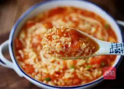 Illustration of how to make tomato and enoki mushroom risotto 19