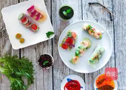 Vietnamese Spring Roll Fruit Yogurt Cup Set Recipe Illustration 7