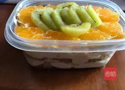 Illustration of making fruit cake box 6