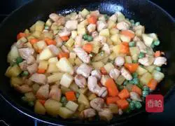 Illustration of Curry Chicken Baked Rice 6