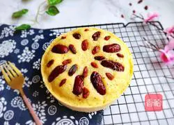 Illustration of how to make red date and millet hair cake 10