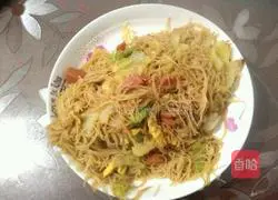 Illustration of how to make fried rice noodles 7