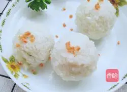 Milk-flavored bean paste rice balls recipe 5
