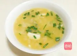 Salted Egg Jade Shrimp Porridge Recipe Illustration 7