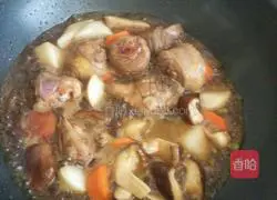 Illustration of how to make chicken legs and vegetables stuffed rice 5