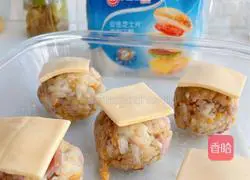 Illustration of how to make cheese rice balls 8