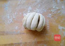 Illustration of how to make sesame sauce and milk-flavored flower rolls 19