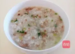 Illustration of how to make mushroom and lean meat porridge 9