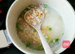 Dined Chicken Colorful Porridge Illustration of how to do it 4