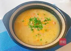 Illustration of how to make seafood porridge 9