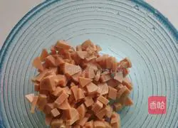 Ham flower rolls Illustration of how to do it 3