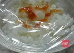 Illustration of how to make colorful rice balls 6