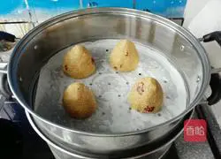 Brown sugar Illustration of how to make jujube steamed buns 8