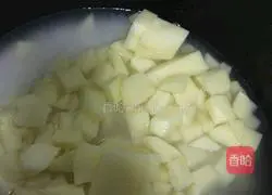 Illustration of how to make potato stewed rice 2