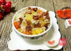 Illustration of how to make braised rice with potatoes and bacon 13