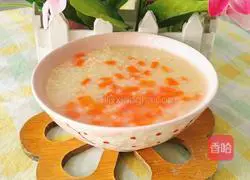 Illustration of how to make carrot and millet porridge 6