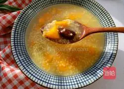 Illustration of how to make sweet potato, red dates and millet porridge 8