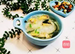 Illustration of how to make kelp rice porridge 13