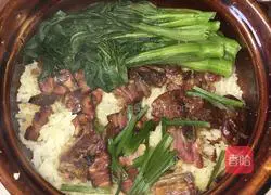 Illustration of how to make preserved clay pot rice 2