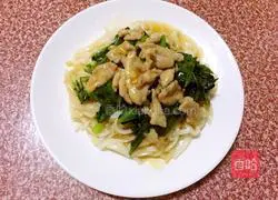 Illustration of how to make wet fried rice noodles 14