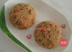 Illustration of how to make colorful rice balls 15