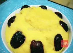 Pumpkin Illustration of how to make red date hair cake 13