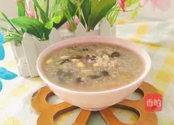 Illustration of how to make black bean, soybean and millet porridge 10