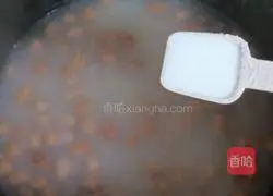 Illustration of how to make rice, brown rice and peanut porridge 8