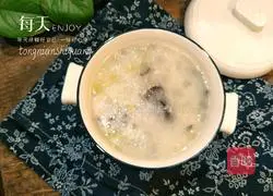 Winter Melon, Fungus and Chicken Porridge Recipe Illustration 7