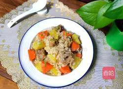 Illustration of how to make braised pork ribs with rice 10