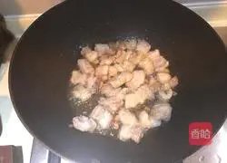 Stewed rice with eggplant, string beans, pork belly Practice illustration 2