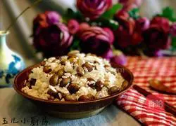 花Illustration of how to make braised kidney bean rice 9