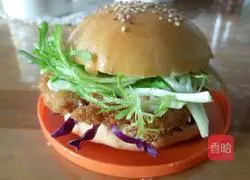 Chicken Steak Burger Recipe Illustration 23