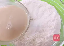 Illustration of making hamburger dough 4