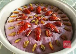 Illustration of how to make purple sweet potato cake 7