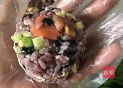 Smoked Salmon Rice Balls - Illustration of Office Lunch Box 4