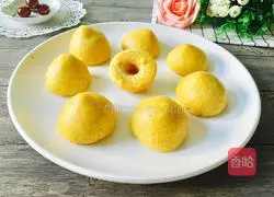 Illustration of how to make corn steamed buns 1