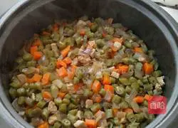 Illustration of how to make braised beans and rice 5