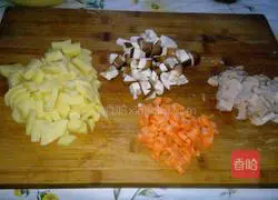 Rice cooker version – Potato and mushroom braised rice recipe 3